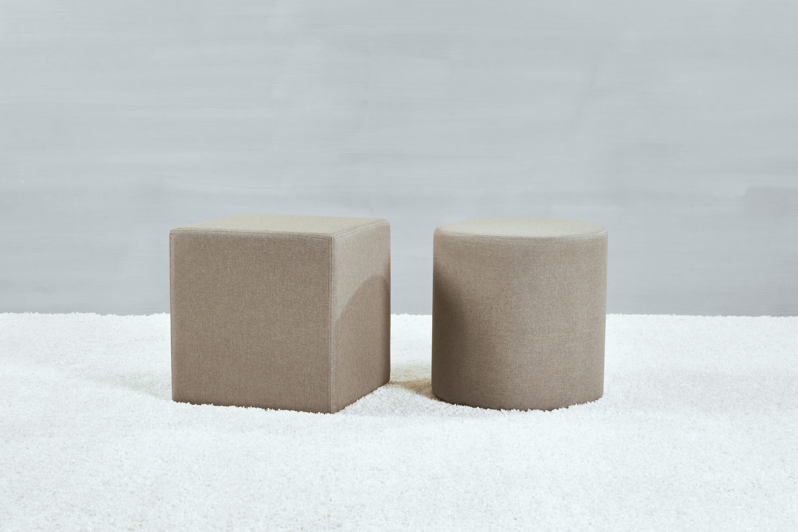 Hocker Solid eckig und rund